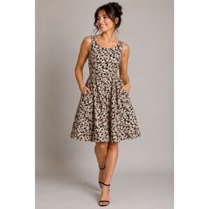 50 Dresses Floral Cotton Fit & Flare Swing Dress Made in USA